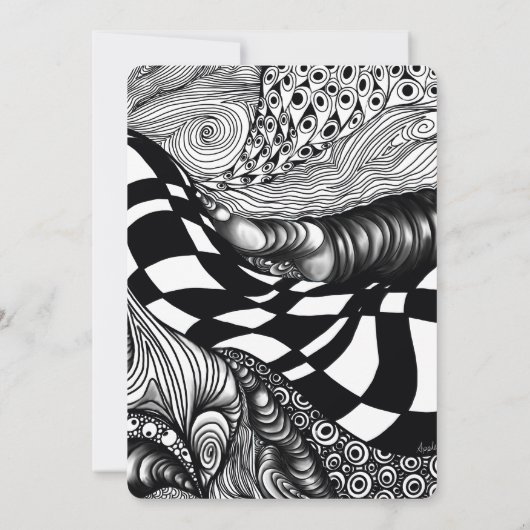 エレガント芸術的白黒金ゴールド及び埃バラ (裏面)