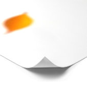 エレガント芸術的秋メープル離れスサンクスギビング ポスター (角)