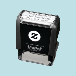 エレガント英語の筆記体差出人住所 セルフインキングスタンプ