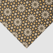 エレガント茶と金ゴールドのモダン色調 薄葉紙 (詳細)