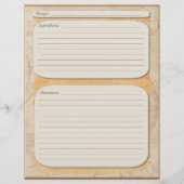 エレガント茶色のオレンジ色のフェードレシピ (裏面)