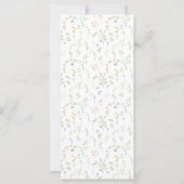 エレガント草花結婚のメニュー (裏面)