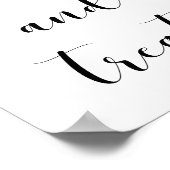 エレガント菓子お菓子の結婚看板 ポスター (角)