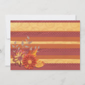 エレガント華美グリッタースタイリッシュボホフローラ結婚ズ セーブザデート (裏面)