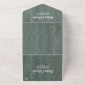 エレガント華美シックフォーマルモダン結婚ズ オールインワン招待状 (外側)