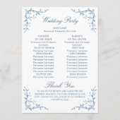 エレガント華美ビクトリアンフローラ結婚ズ プログラム (裏面)