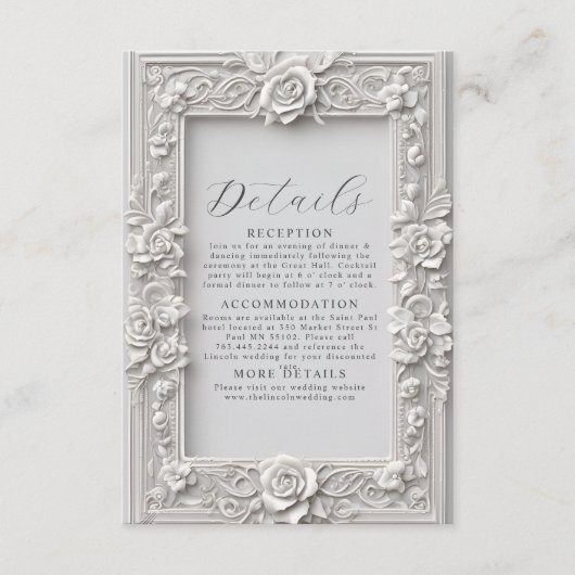 エレガント華美フローラ詳細 エンクロージャーカード (正面)