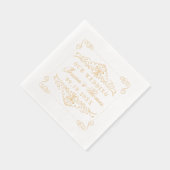 エレガント華美フ結婚リッシュ 箔ナプキン (右)