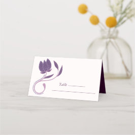 エレガント華美ペイズリーフローラ結婚ズ プレイスカード