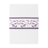 エレガント華美ペイズリーフローラ結婚ズ 招待状ベリーバンド (裏面例)