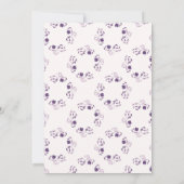 エレガント華美ペイズリーフローラ結婚ズ 招待状 (裏面)