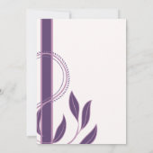 エレガント華美ペイズリー関連フローラ保存日付 招待状 (裏面)