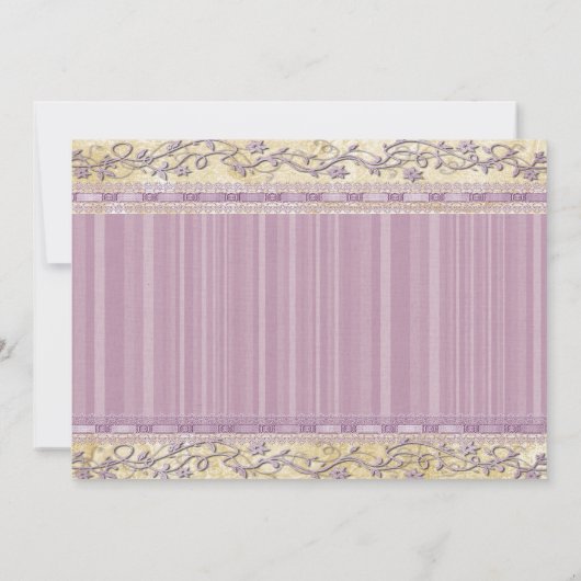 エレガント華美上品なシックフォーマルフレ結婚ーム 招待状 (裏面)