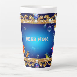 エレガント華美張鮮やかり カフェラテマグ