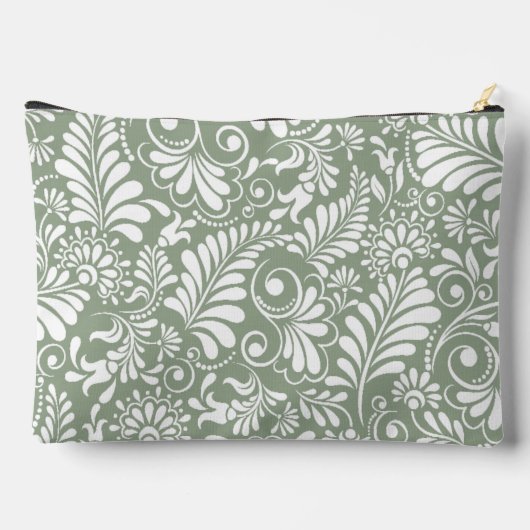 エレガント華美救フローラ結婚の渦 アクセサリーポーチ (裏面)