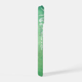 エレガント華美禅曼荼羅ロゼット緑の色調 iPhone 15ケース (右側面)