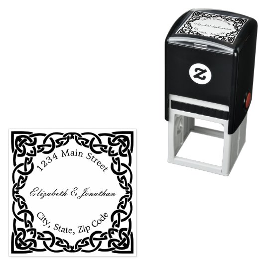 エレガント華美縁ど差出人住所 セルフインキングスタンプ (インサイチュ)