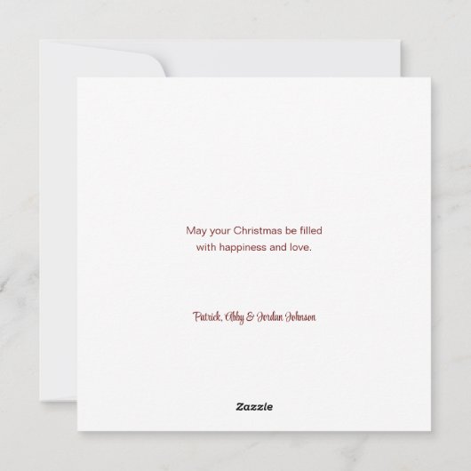 エレガント華美金ゴールドザシーズンタイポグラフィ シーズンカード (裏面)