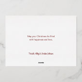 エレガント華美金ゴールドザシーズンタイポグラフィ 箔シーズンカード (裏面)