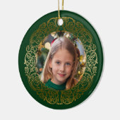 エレガント華美金ゴールドフィルム写真 セラミックオーナメント (左)