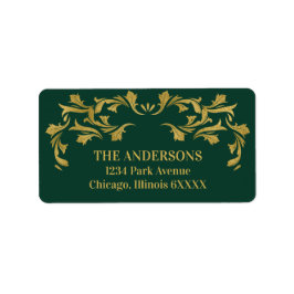 エレガント華美金ゴールドメリー住所 シール