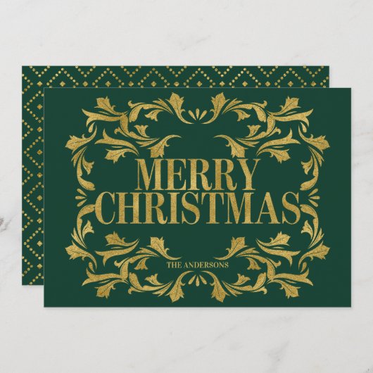 エレガント華美金ゴールド シーズンカード (正面/裏面)