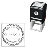 エレガント華美DNA縁ど差出人住所 セルフインキングスタンプ (インサイチュ)