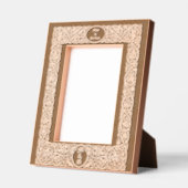 エレガント葉とフローラ縁ど レーザー彫刻フレーム (左)