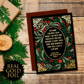 エレガント葉アートフローラ金ゴールド 箔シーズンカード