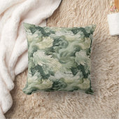 エレガント葉ズGreen Shades Botanical クッション (ブランケット)