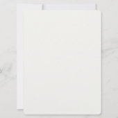 エレガント葉モダン セーブザデート (裏面)