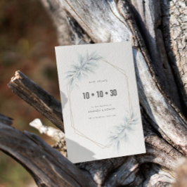 エレガント葉モダン セーブザデート