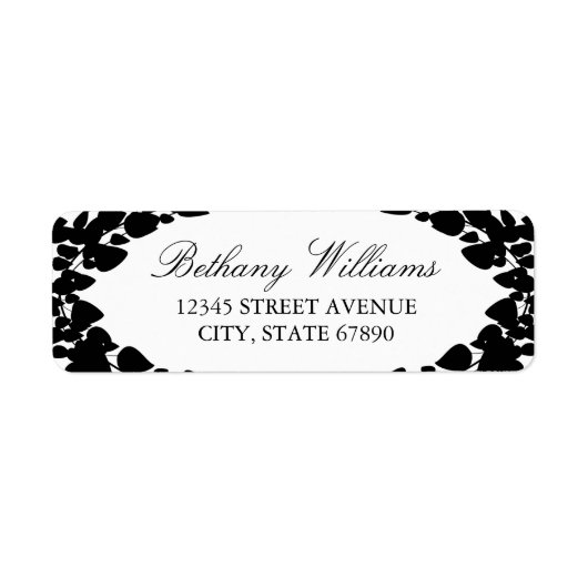 エレガント葉住所 シール (正面)