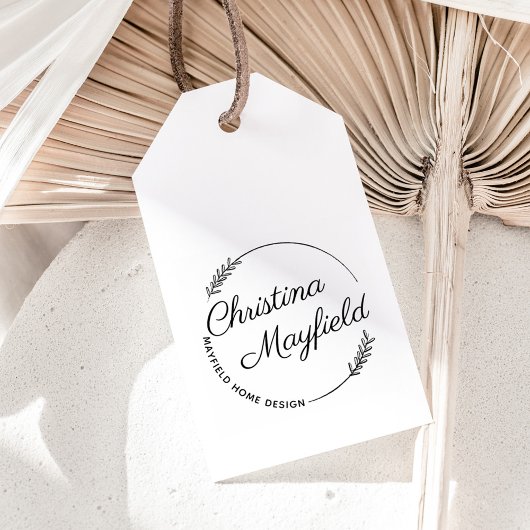 エレガント葉名パーソナライズされた業 セルフインキングスタンプ