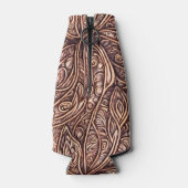 エレガント葉彫り木材 ボトルクーラー (裏面)