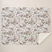 エレガント葉果実の水の色の白フローラ シェルパブランケット (正面(横))