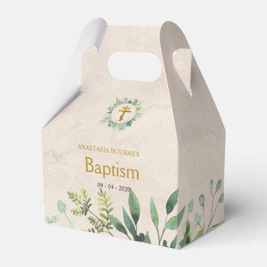 エレガント葉正キリスト教の洗礼 フェイバーボックス (正面サイド)