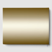 エレガント葉結婚金ゴールド ゲストブック (裏面)