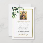 エレガント葉聖母写真記念館 サンキューカード (裏面)