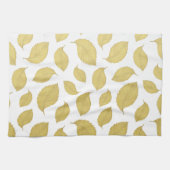 エレガント葉金ゴールド キッチンタオル (横)