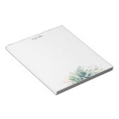 エレガント葉金ゴールド ノートパッド (アングル)