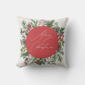 エレガント葉 クッション (正面)