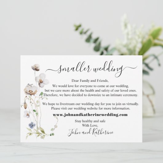 エレガント葉・結婚フローラ 案内状 (スタンド正面)