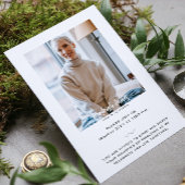 エレガント葬儀お祝いライフ招待状 招待状