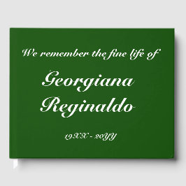 エレガント葬儀/メモリアル招待帳 ゲストブック