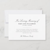 エレガント葬式サンキューカード サンキューカード (正面)