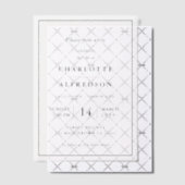 エレガント葬 | シック・メモリアル・サービス ベラム紙招待状 (オフセット (招待状))