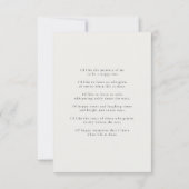 エレガント葬 |ハートフェルトモダン写真 サンキューカード (裏面)