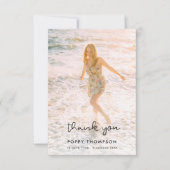 エレガント葬 |メモリアルフォトシック悔やみや弔慰 サンキューカード (正面)