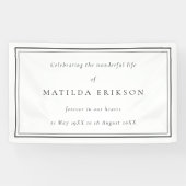 エレガント葬 |生クラシック命お祝い 横断幕 (横)